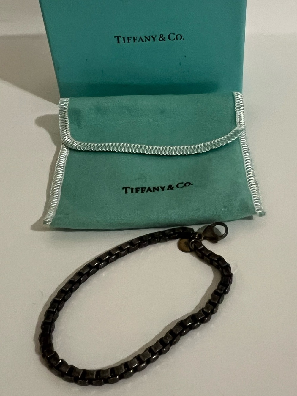 Authentic Tiffany and Co. Sterling Silver Venetian Link Bracelet